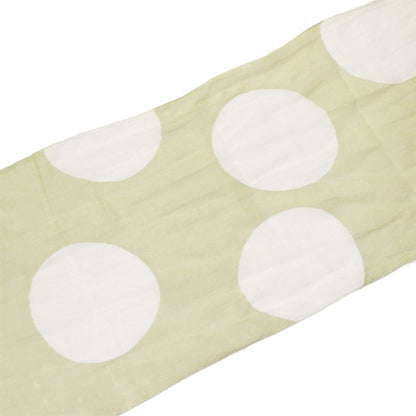 Organdy Stall (Scarf) / Dot pattern / Gray Green / Ramie