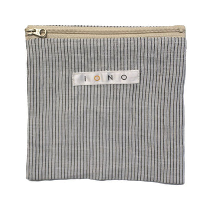 Chijimi Wrapping Cloth (Furoshiki) / StripeGray+Navy